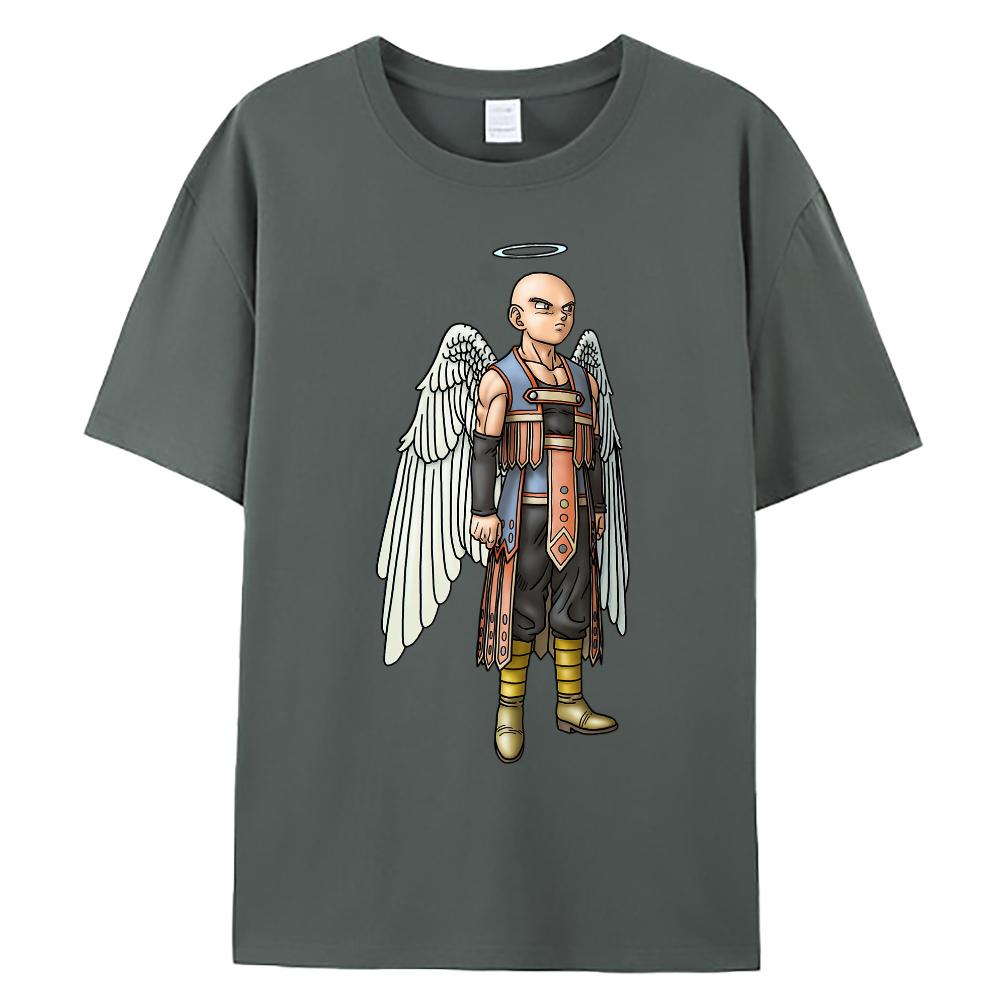 （画像用） ドラゴンクエスト Doragon Kuesuto Dragon Quest 綿100％ メンズ半袖Tシャツ｜肌触りやわらか＆通気性